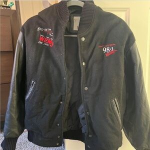 Wool and Leather bomber